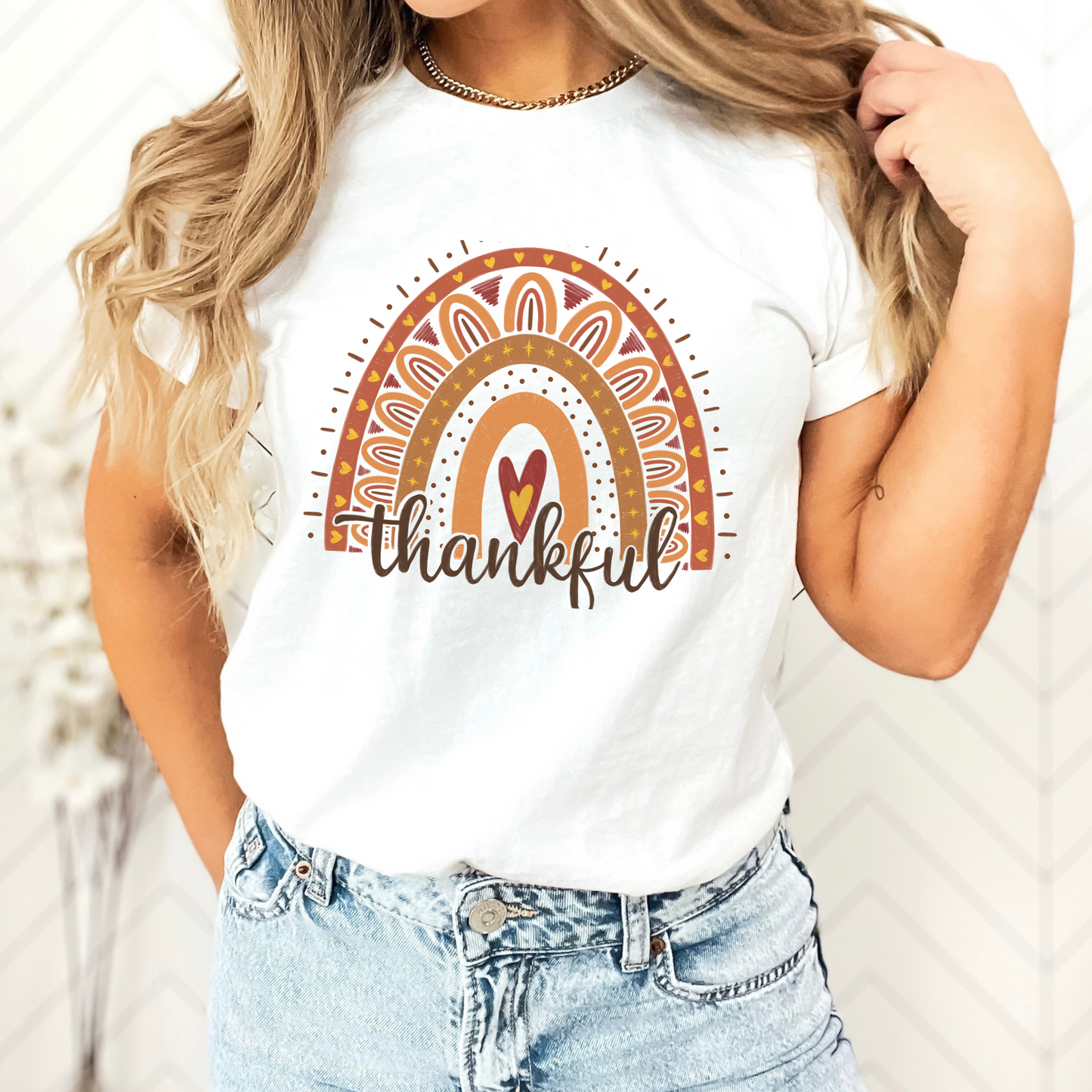 Thankful Rainbow Fall Tshirt