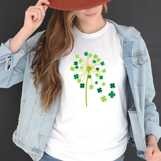 Clover Dandelion Saint Patrick's Day Women's Graphic Tee (Copy)