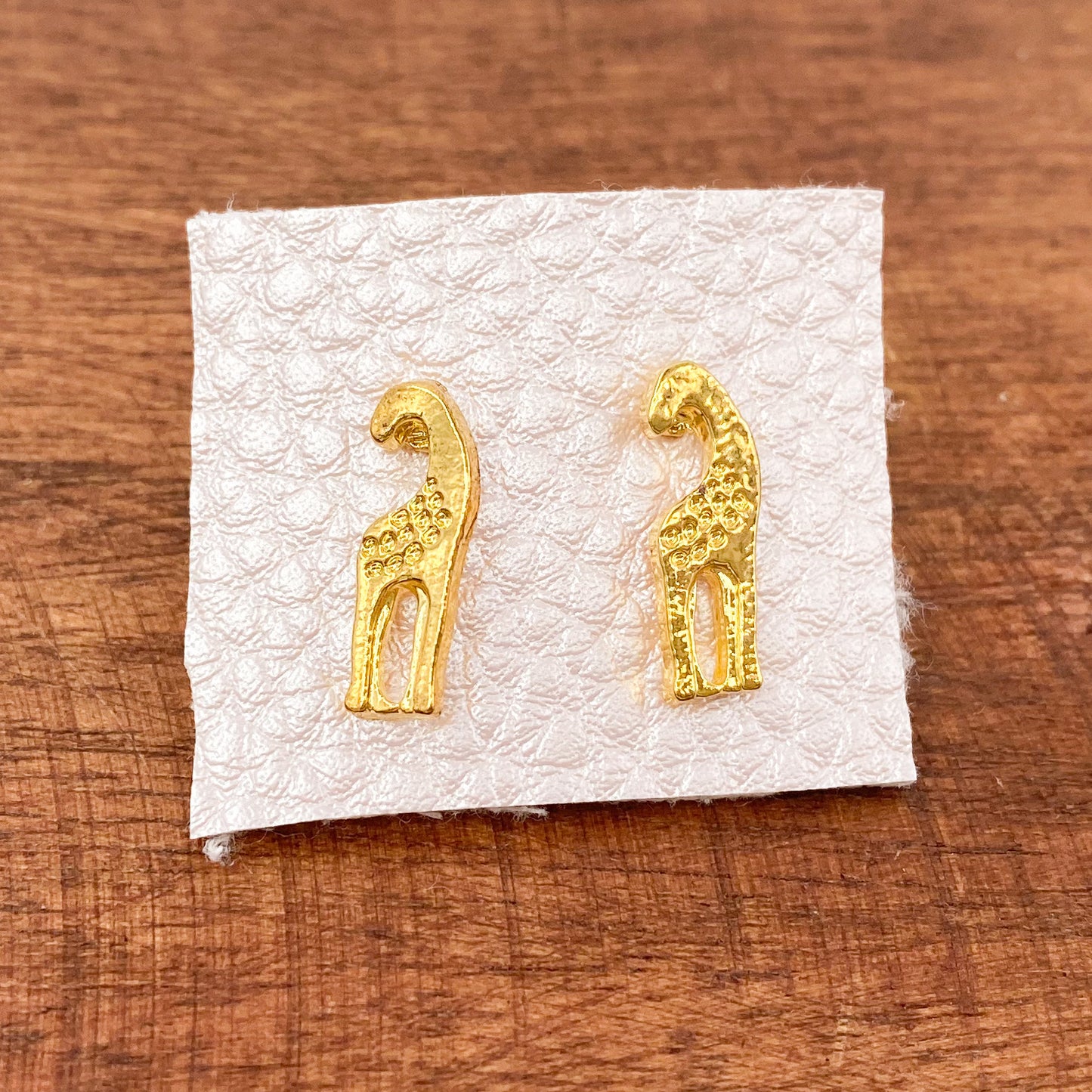 Gold Colored Giraffe Stud Earring