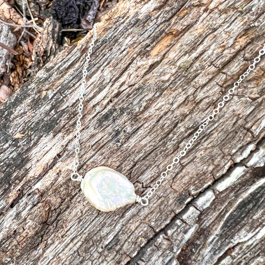 Baroque Pearl Sterling Necklace