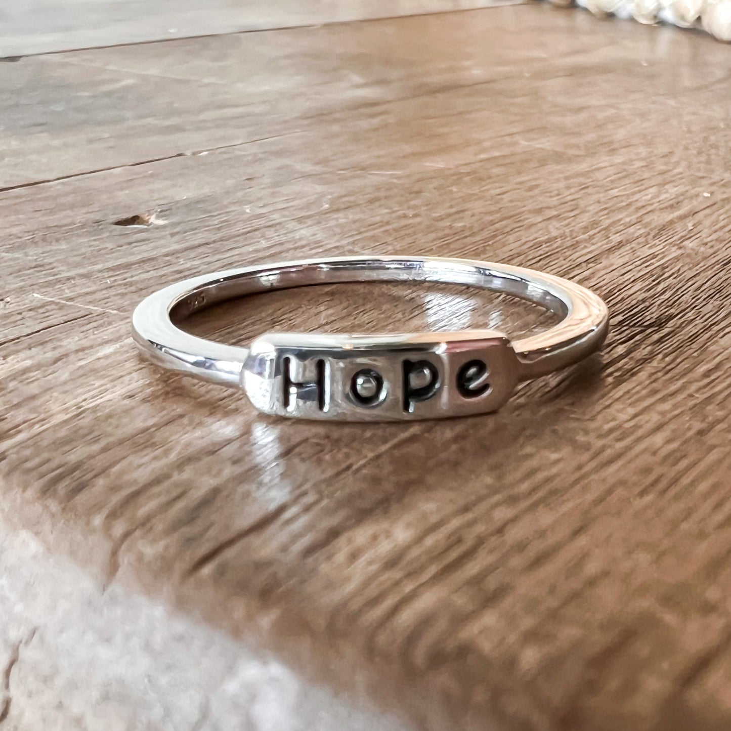 Sterling Silver Hope Ring