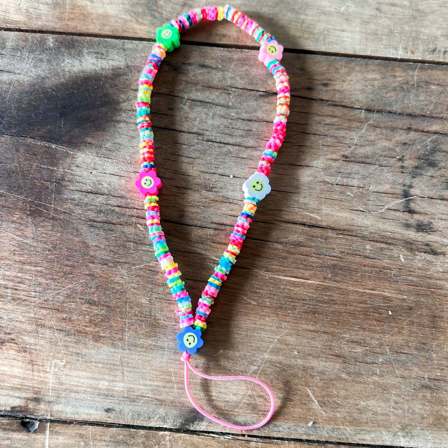 Smiley face flower Phonecase Lanyard