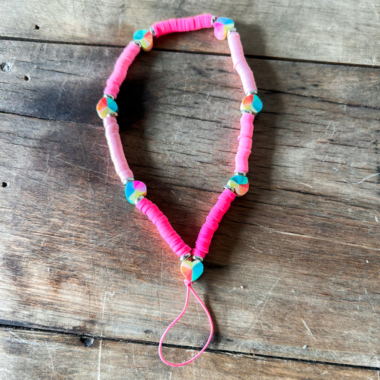Rainbow Heart Phonecase Lanyard