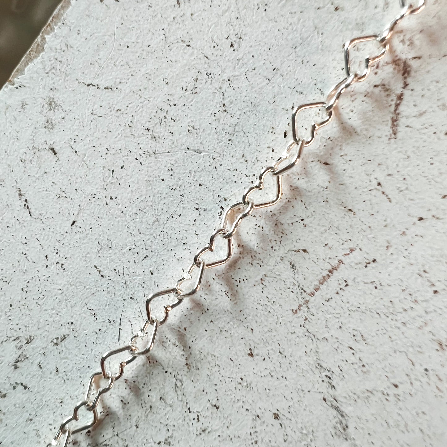 Sterling Silver Heart Chain Necklace
