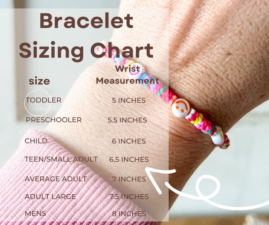 Clay Heishi Bead Smiley Face Bracelet