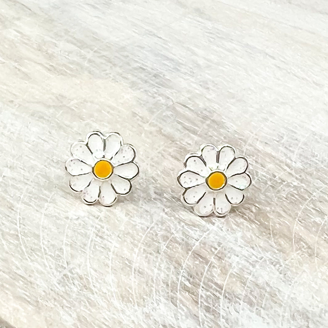 Glitter Daisy Earrings
