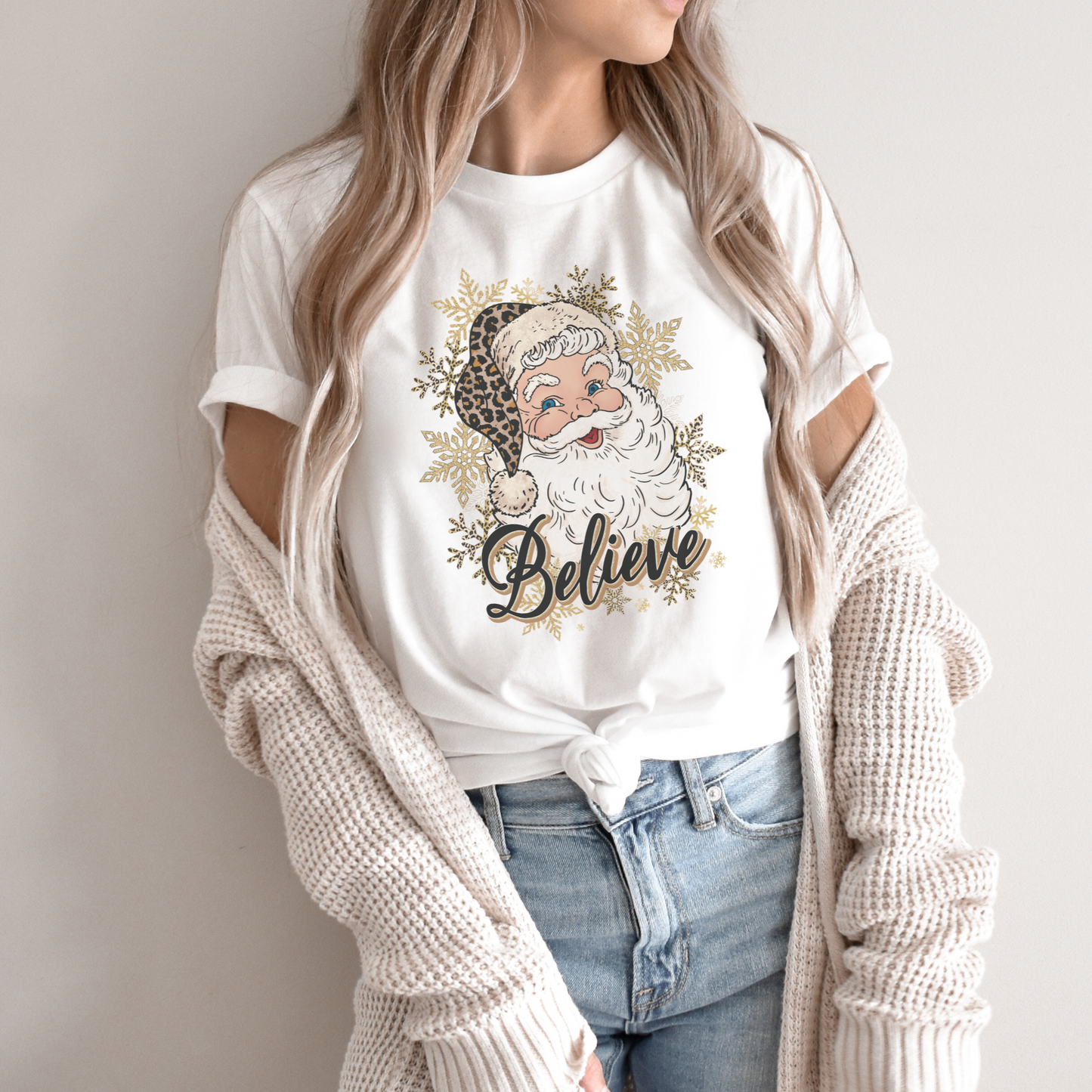 Gold Santa Christmas Tshirt