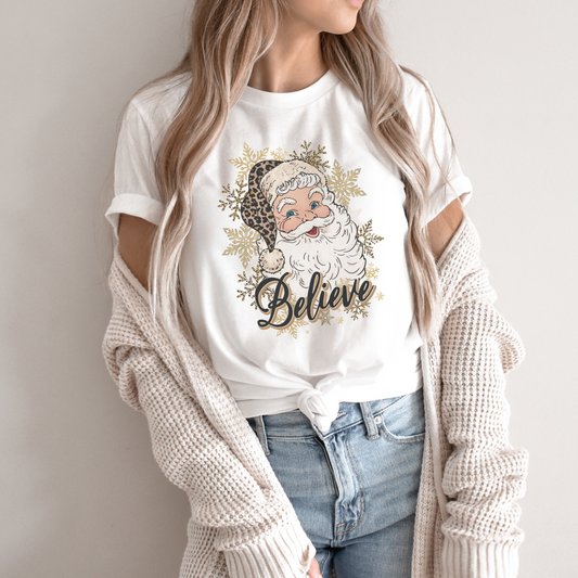Gold Santa Christmas Tshirt