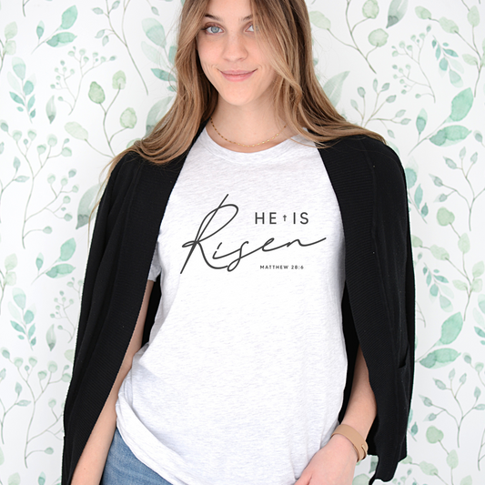 He is Risen Easter Women's Graphic Tee