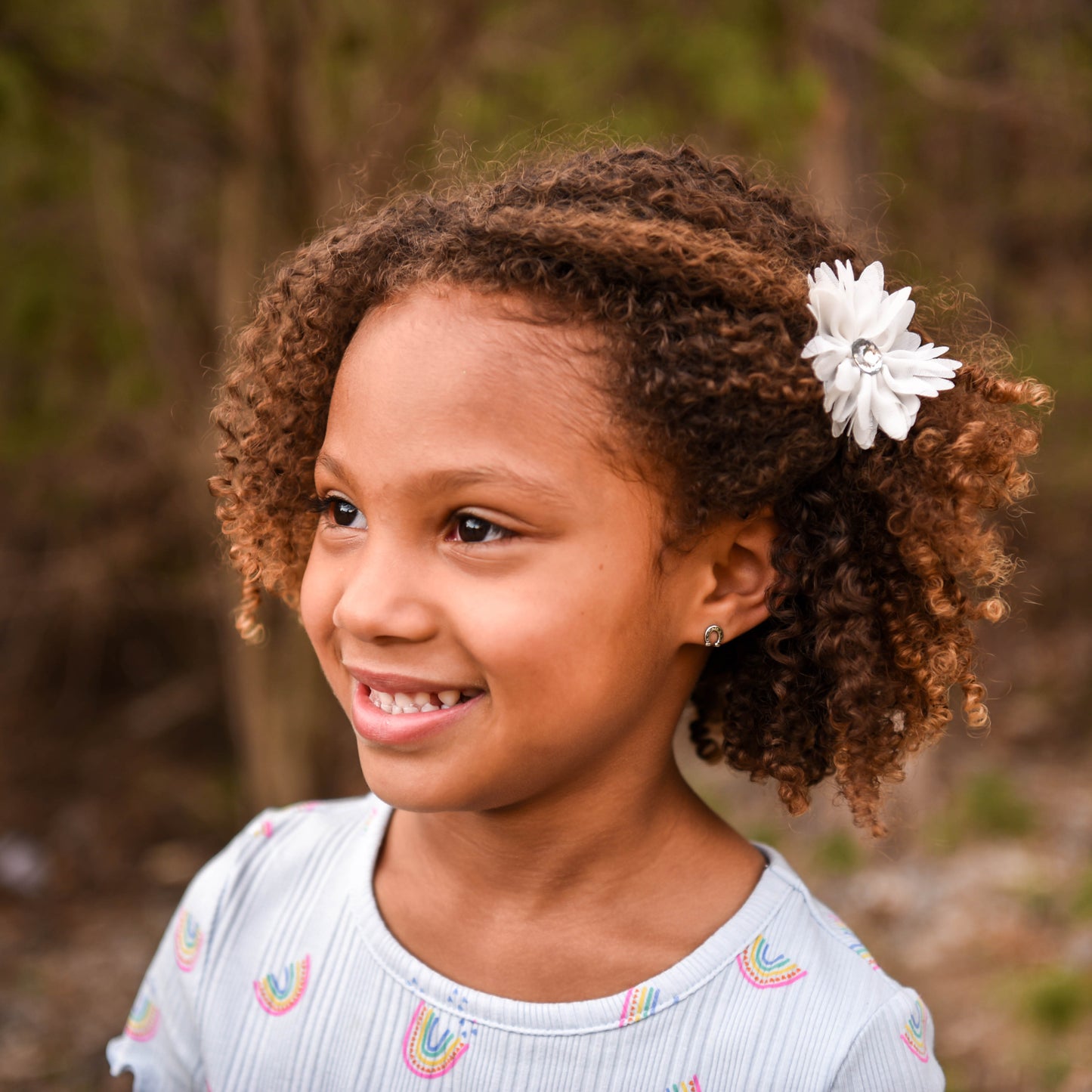 Horseshoe Earrings 925 Sterling Silver Hypoallergenic Earrings for Little Girls