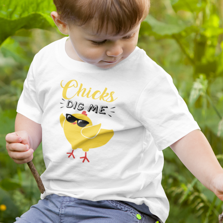Chicks Dig me Toddler tshirt