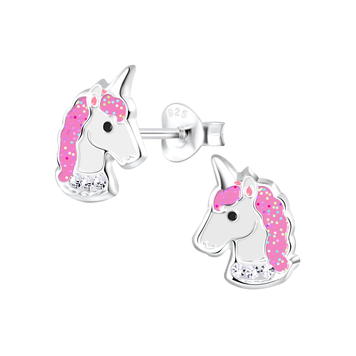 Unicorn Earrings 925 Sterling Silver Hypoallergenic Earrings for Little Girls