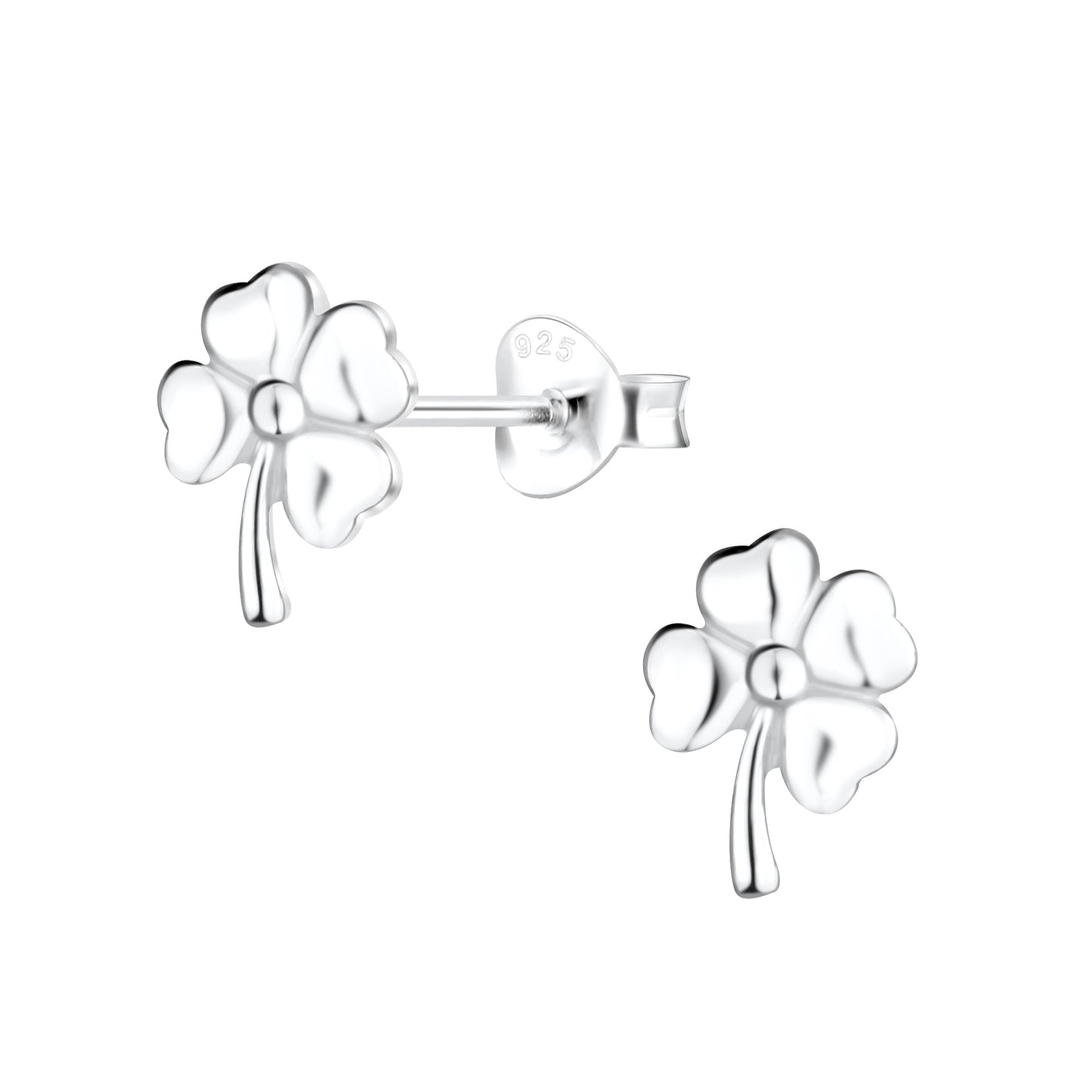 Clover Earrings 925 Sterling Silver Hypoallergenic Earrings for Little Girls