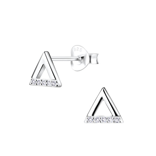 Triangle Cubic Zirconia Earrings