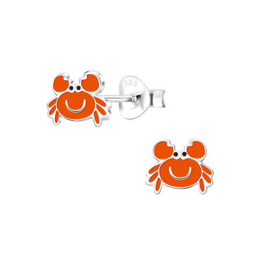 Crab Sterling Silver Earrings