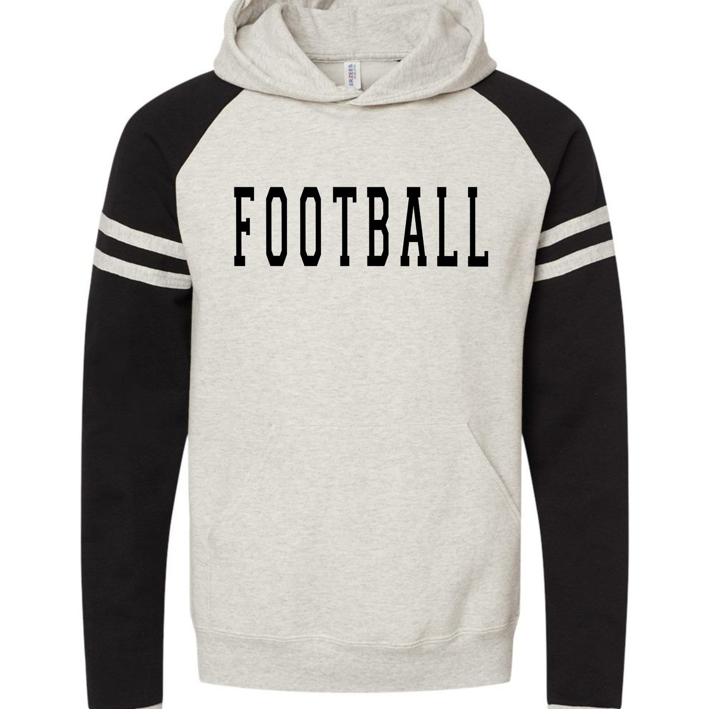 Football Striped Sports Hoodie