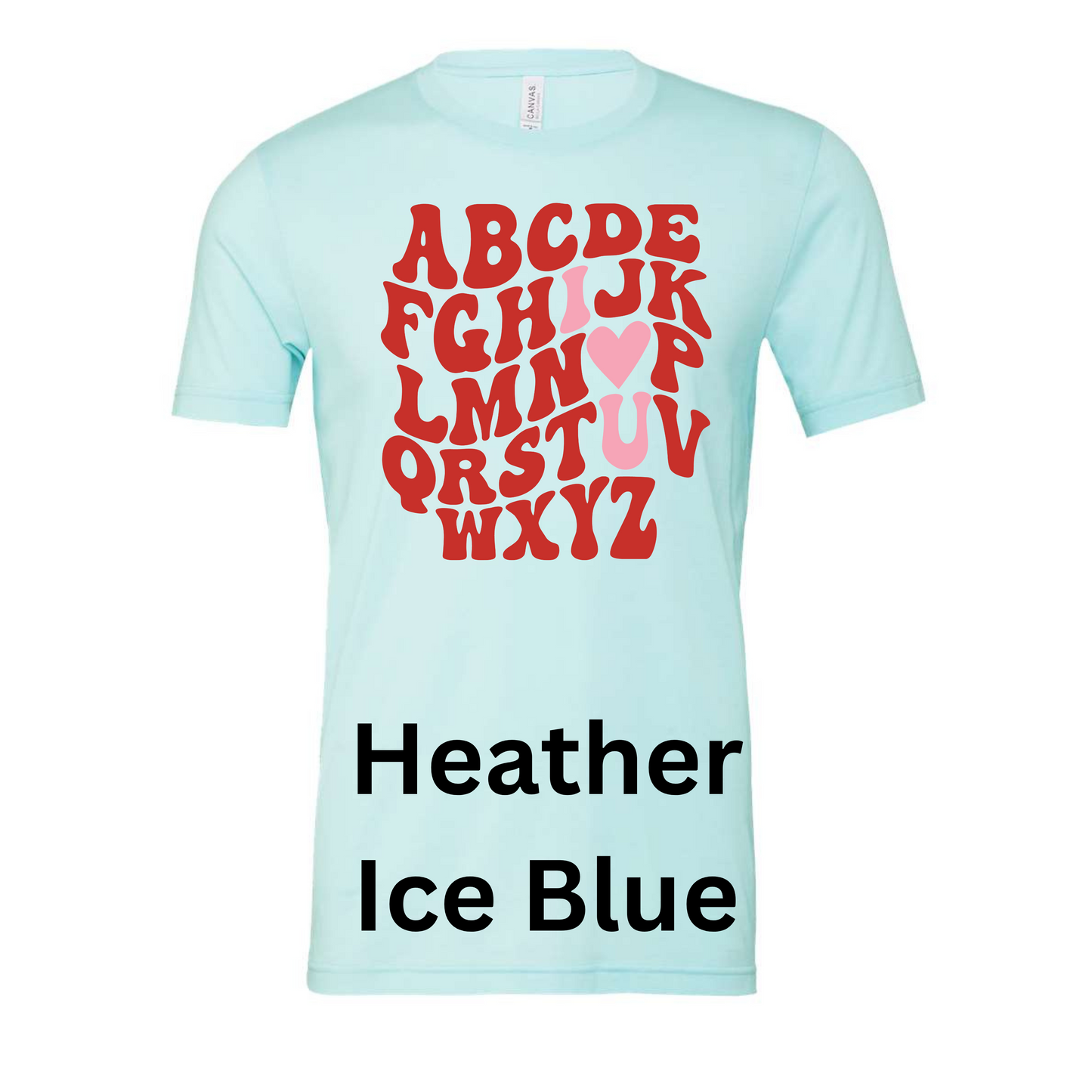 Valentine’s Alphabet Women's Graphic Tee