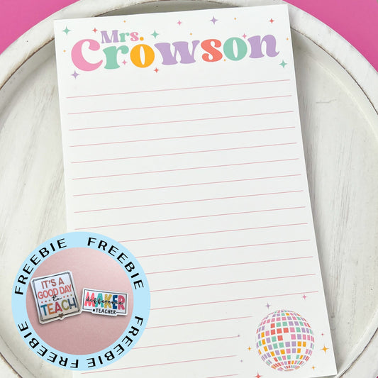 Customized Disco Ball Notepad