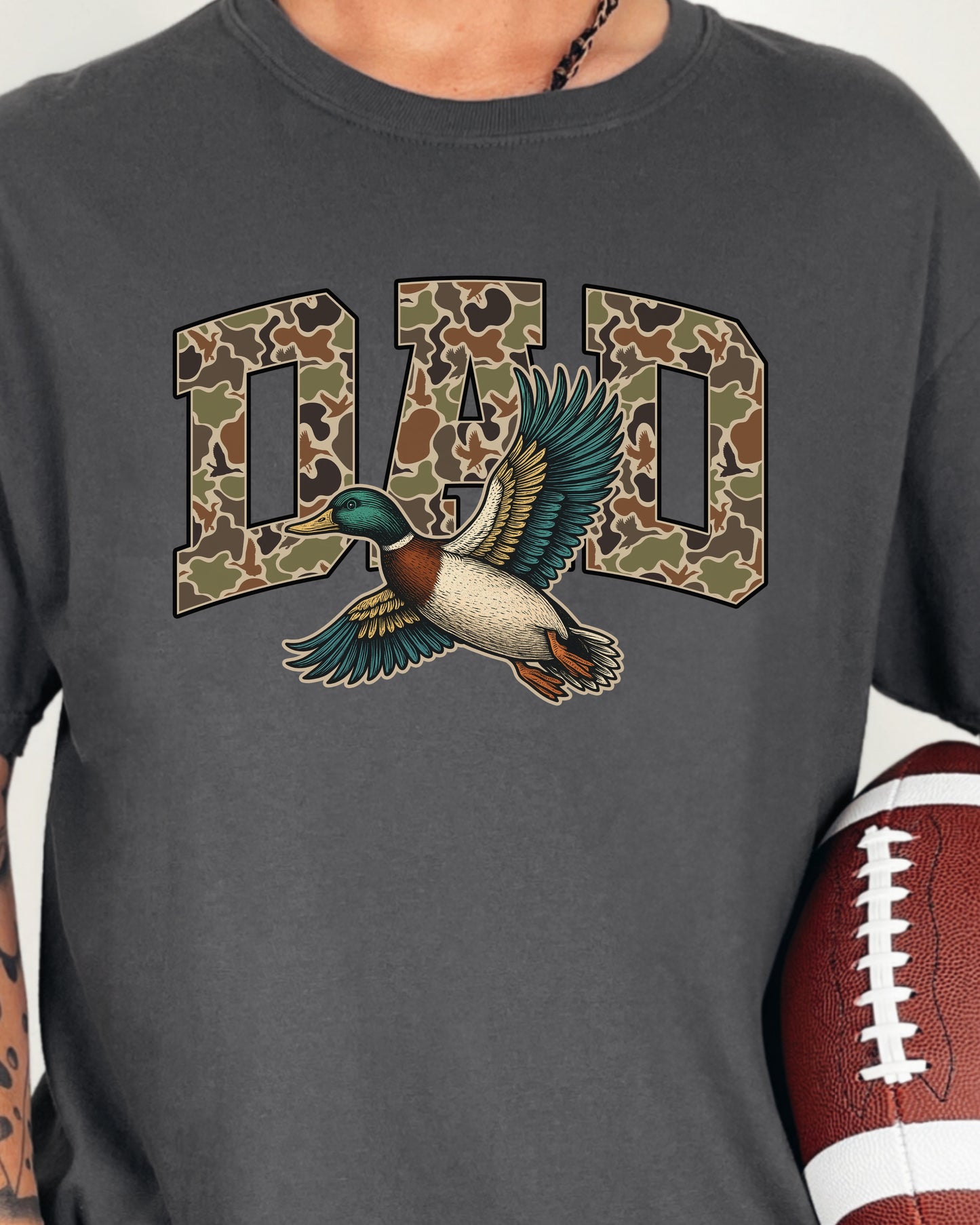 Camo Duck Dad Shirt | Duck Hunting Father’s Day Gift | Outdoorsman Dad Tee | Hunting Dad Shirt