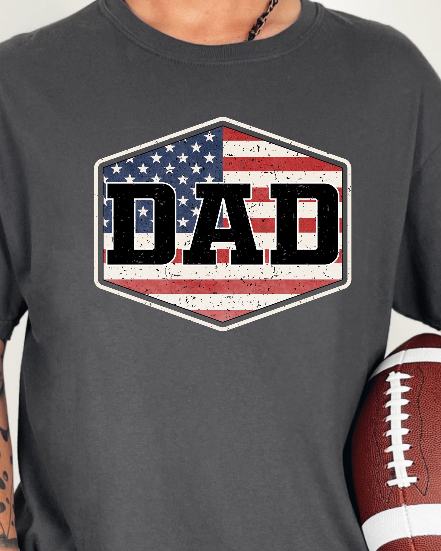 Patriotic Dad Shirt, Comfort Colors Dad Tee, Fathers Day Gift for Dad, American Flag Dad Shirt, 4th of July Dad Shirt