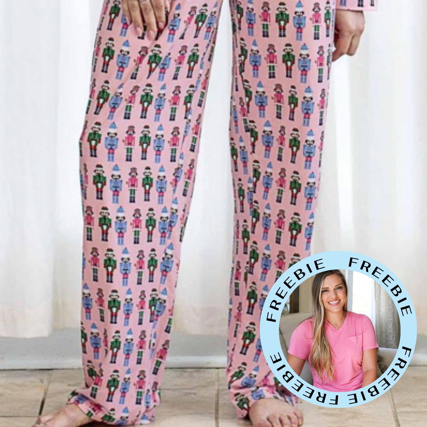 Nutcracker pajama Pants PLUS FREE MATCHING TOP