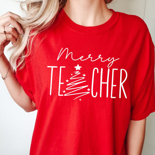 Merry Teacher Tshirt