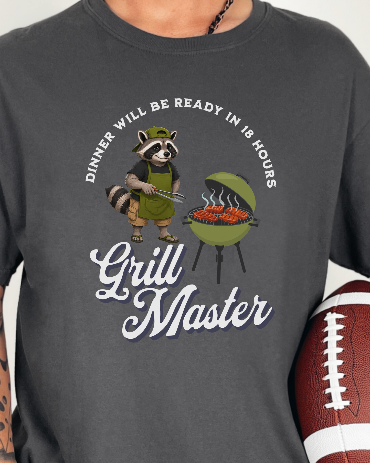 Grill Master Raccoon Shirt, Funny BBQ Dad Shirt, Comfort Colors Father’s Day Tee, Grill Dad Shirt, Cookout Gift for Dad