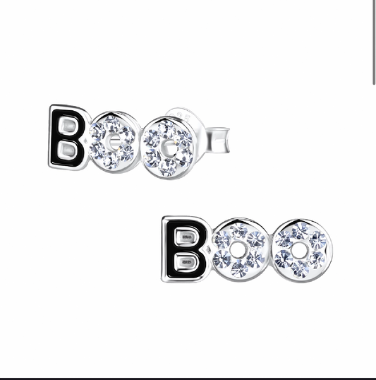 Boo Sterling Silver Earring Studs