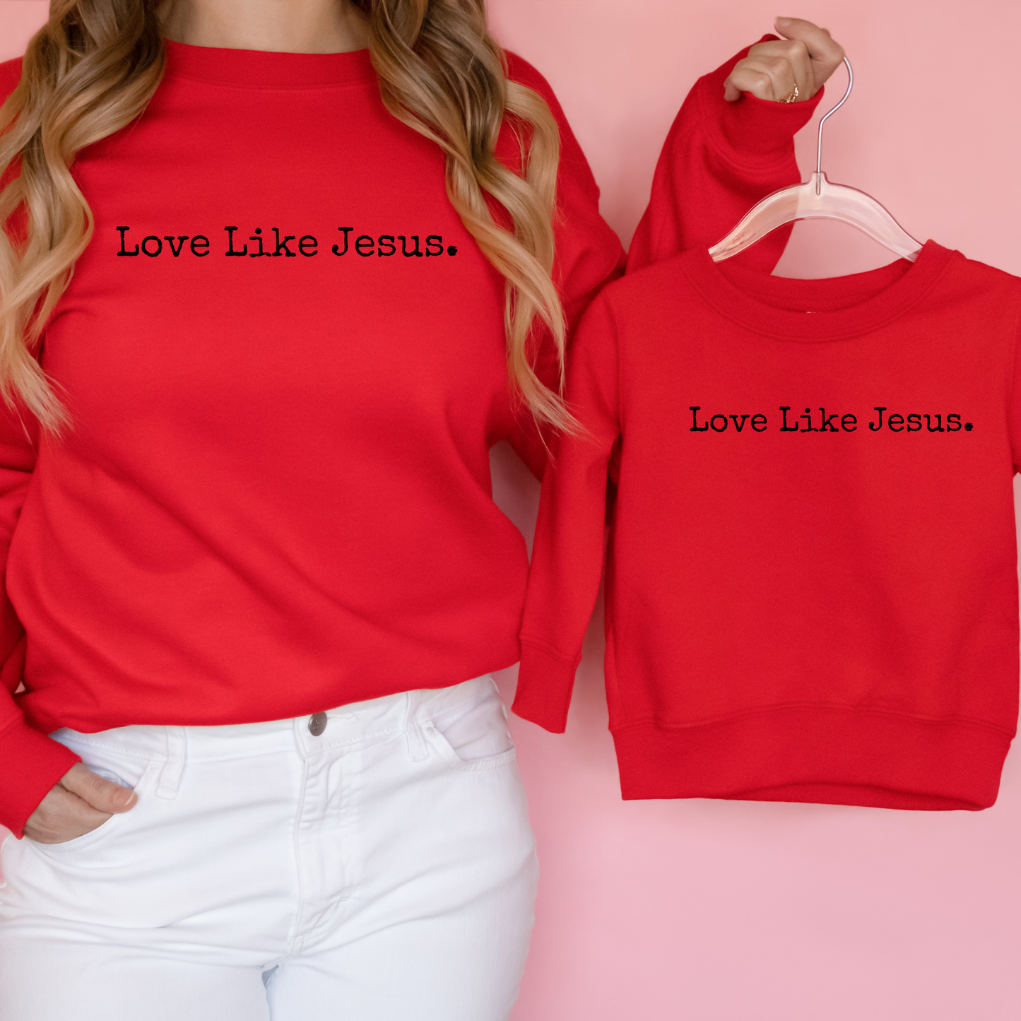 Love Like Jesus Graphic Sweatshirt Women's