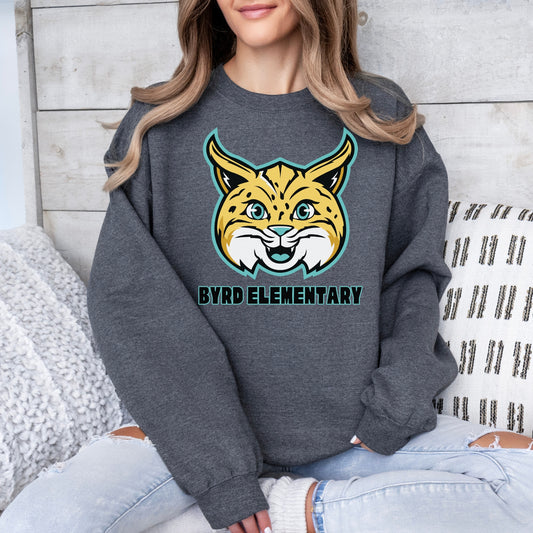 Byrd Elementary Face of Bobcat Sweatshirts