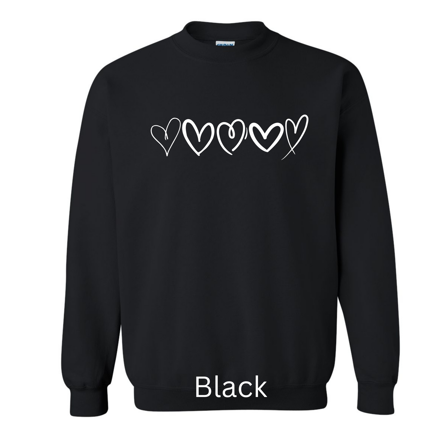 White Hearts Sweatshirt