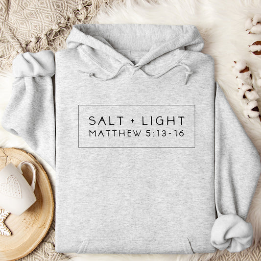 Salt and Light Religious bible Verse Hoodie
