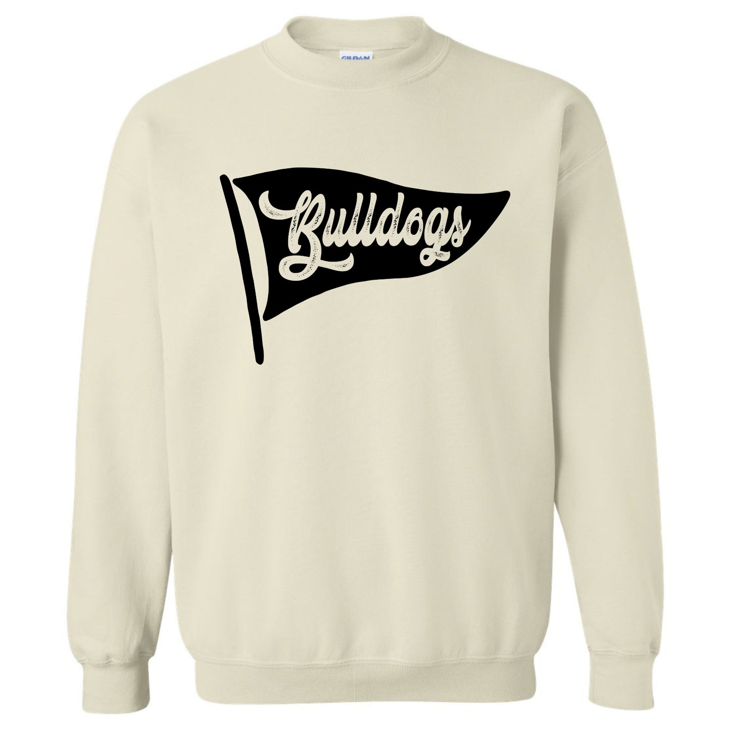 Bulldog Sweatshirt Pennant Flag