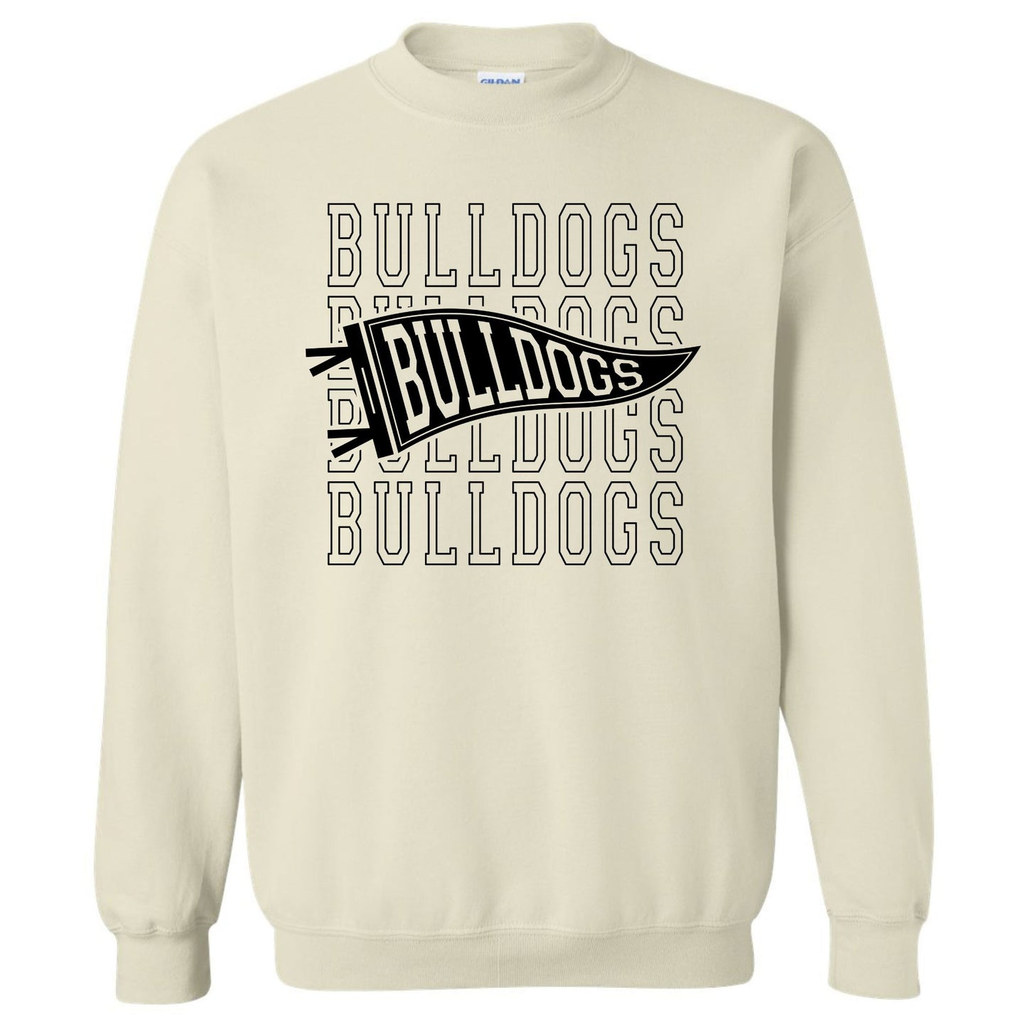Bulldogs Bulldogs Bulldogs Pennant Sweatshirt