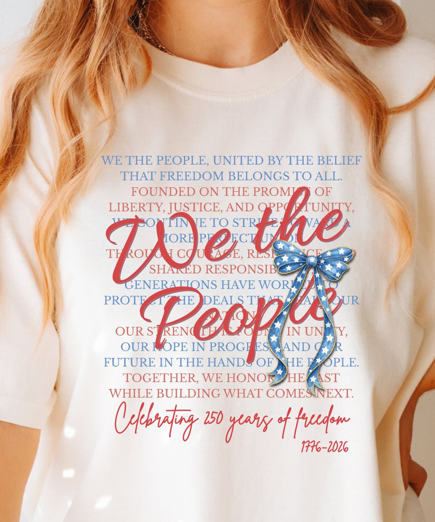 We The People Patriotic T-Shirt | America 250 Freedom Comfort Colors Tee