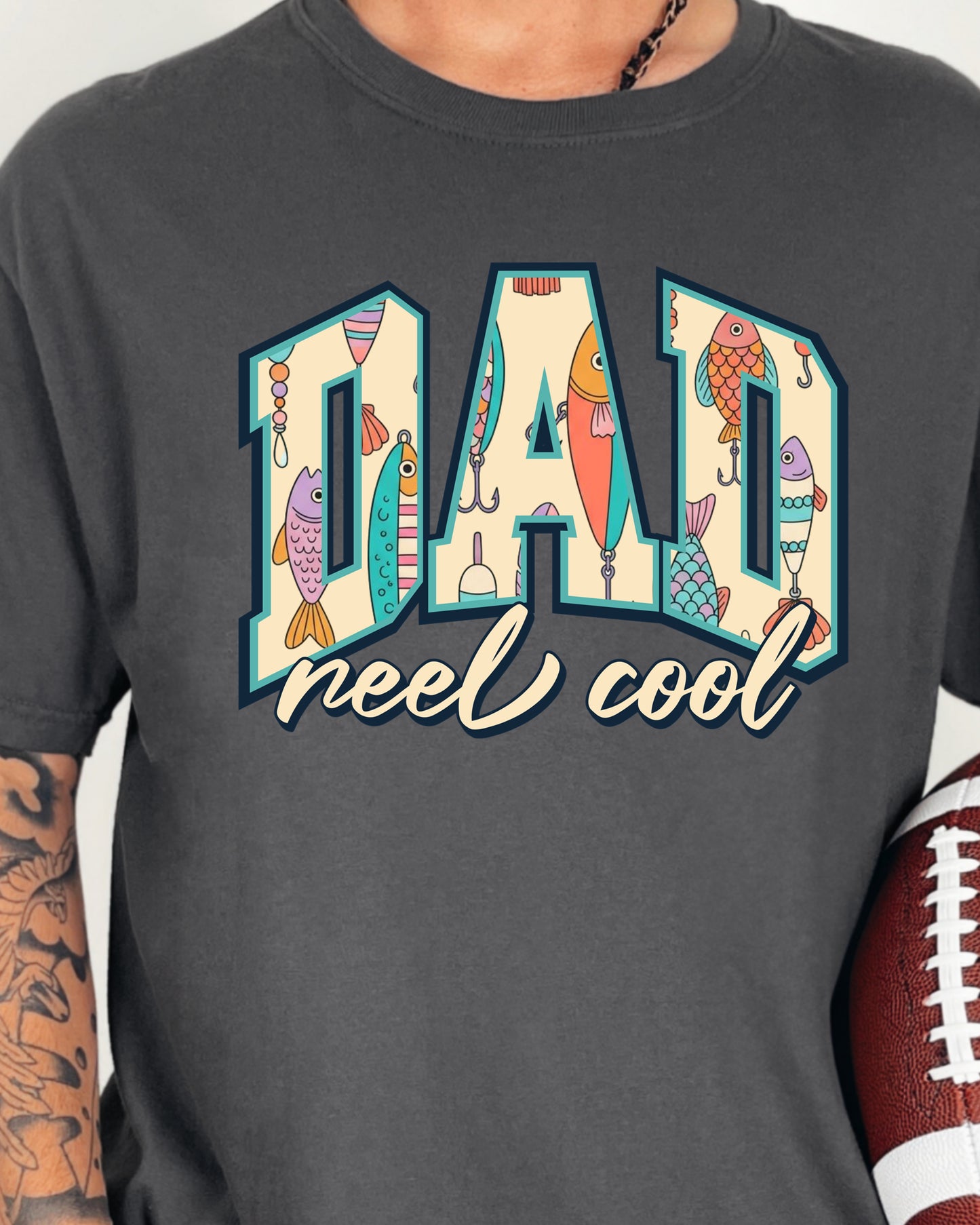 Reel Cool Dad Shirt, Fishing Dad Shirt, Fathers Day Gift for Dad, Fishing Lure Shirt, Lake Dad Tee, Gift for Grandpa, Husband Gift