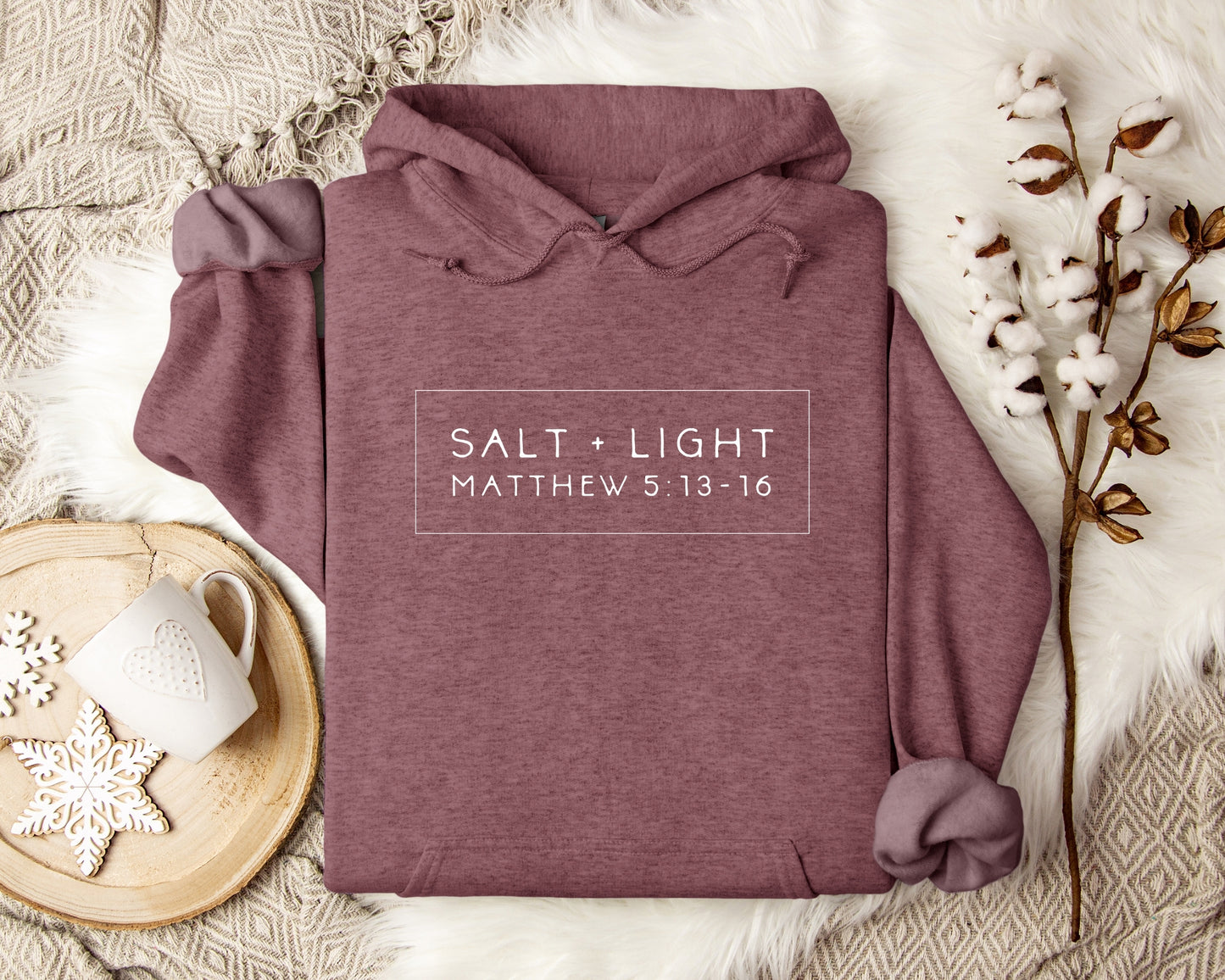 Salt and Light Religious bible Verse Hoodie