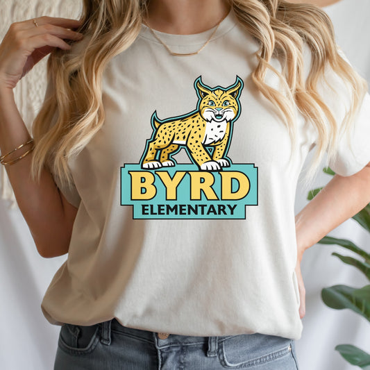 Byrd Elementary Bobcat Full Body Tshirt