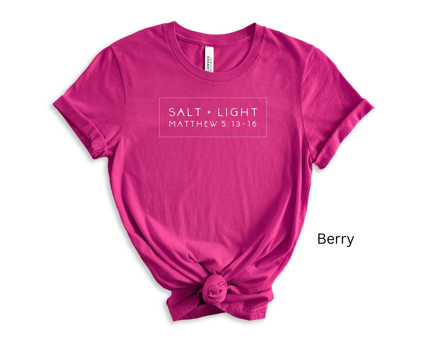 Salt and Light Religious Bible Verse T-shirt