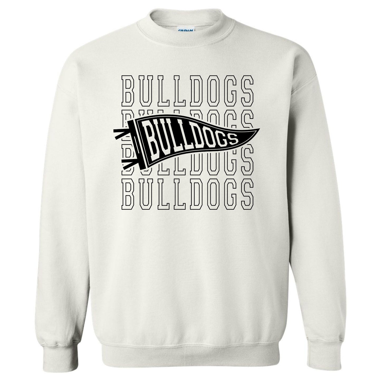 Bulldogs Bulldogs Bulldogs Pennant Sweatshirt