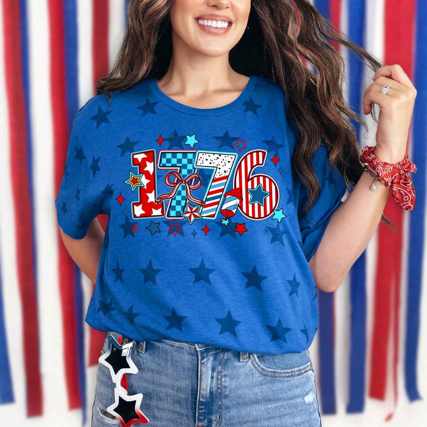1776 Patriotic Fourth of July Memorial Day Tshirt