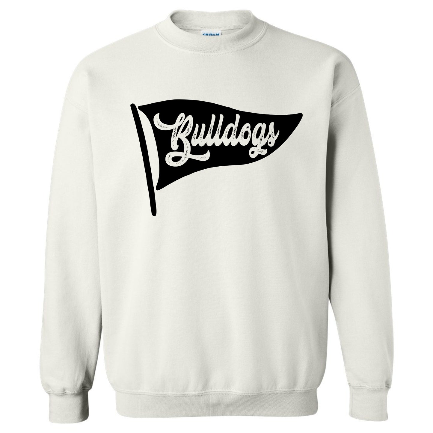 Bulldog Sweatshirt Pennant Flag