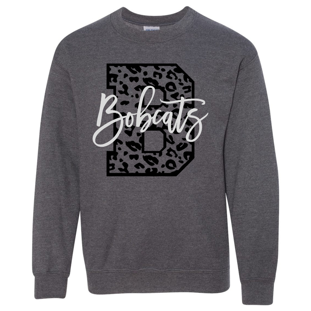 Bobcats Cheetah Letter B Sweatshirt