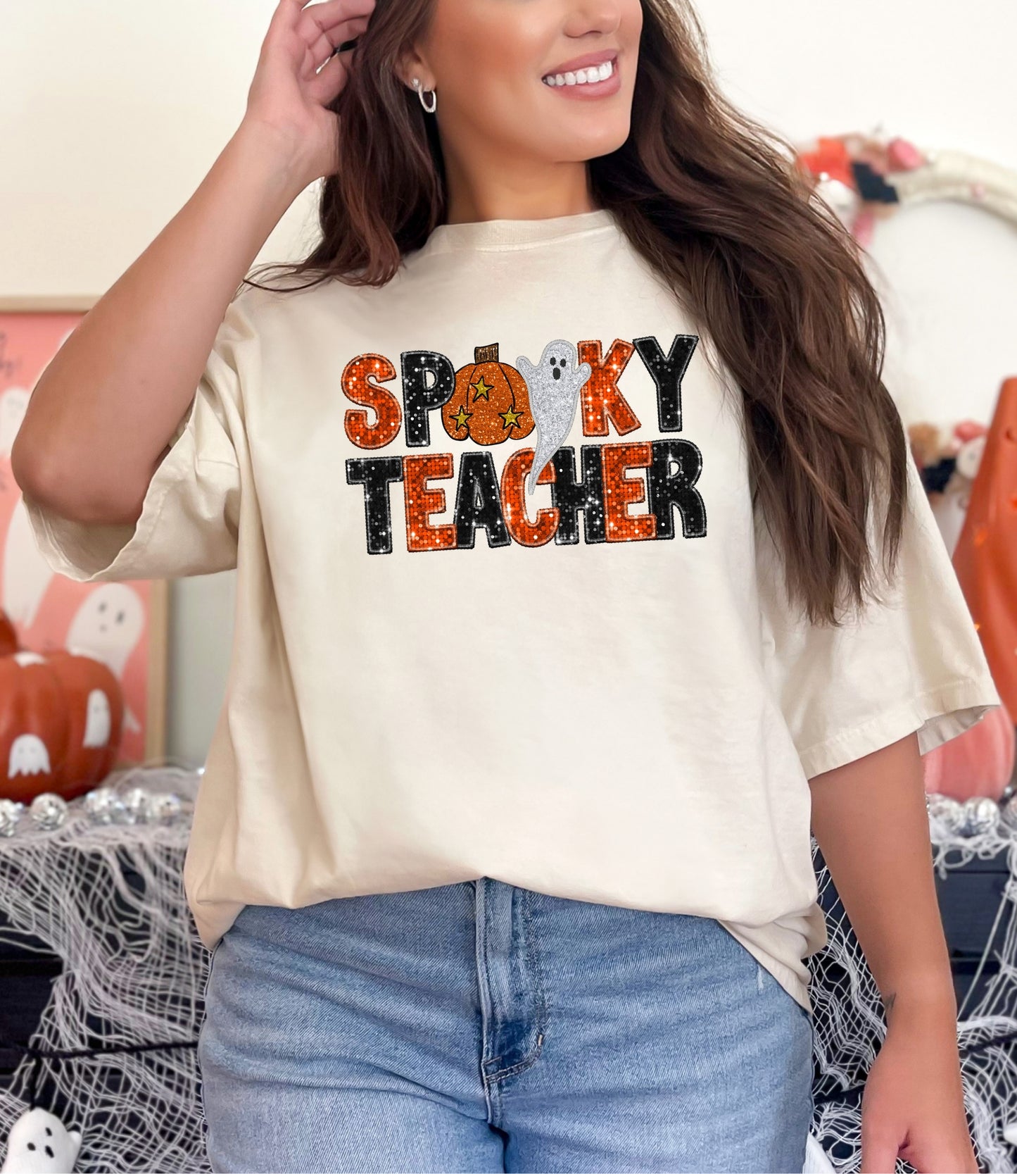 Comfort Colors Spooky Teacher Halloween Fall Shirt