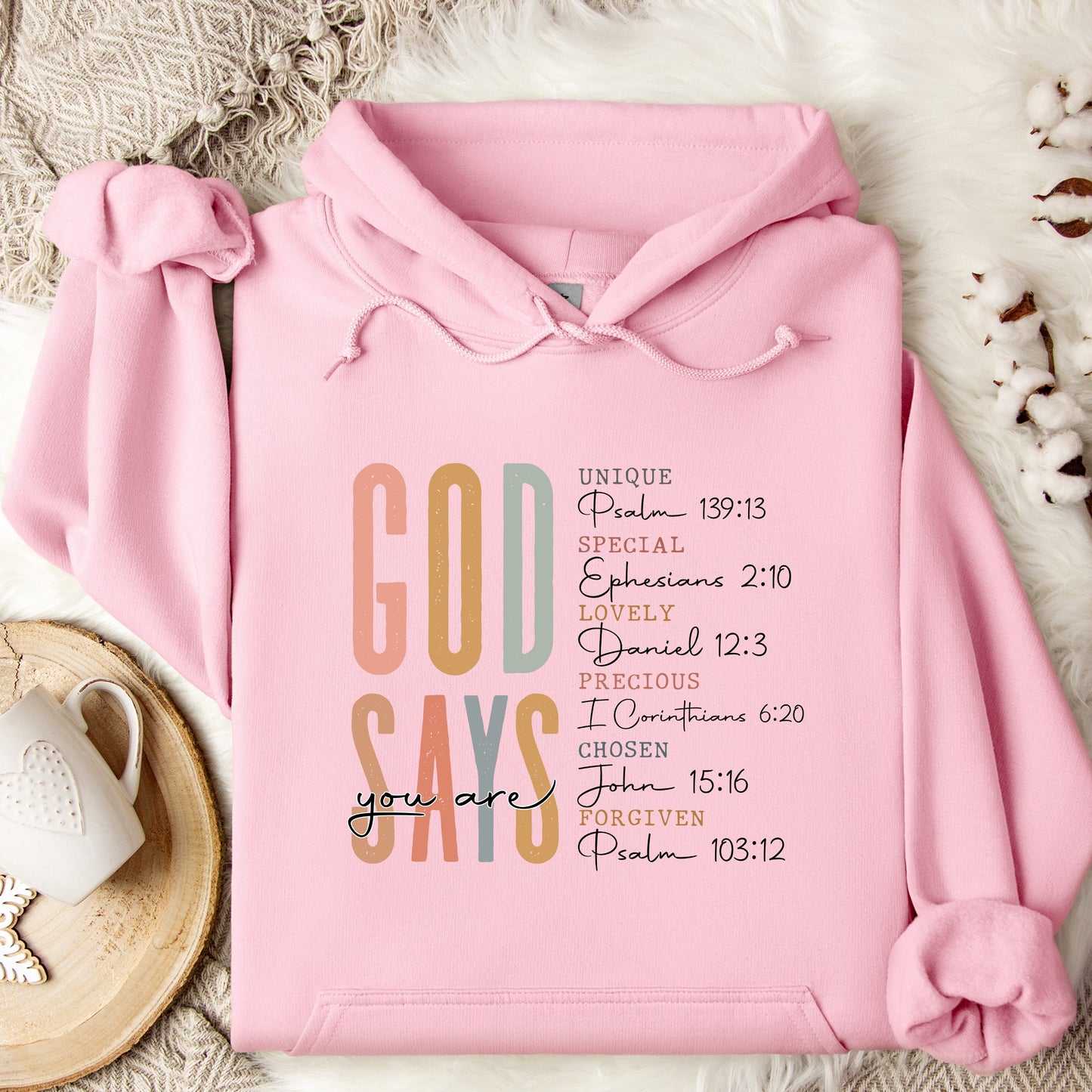 God Says I'm Religious bible Verse Hoodie