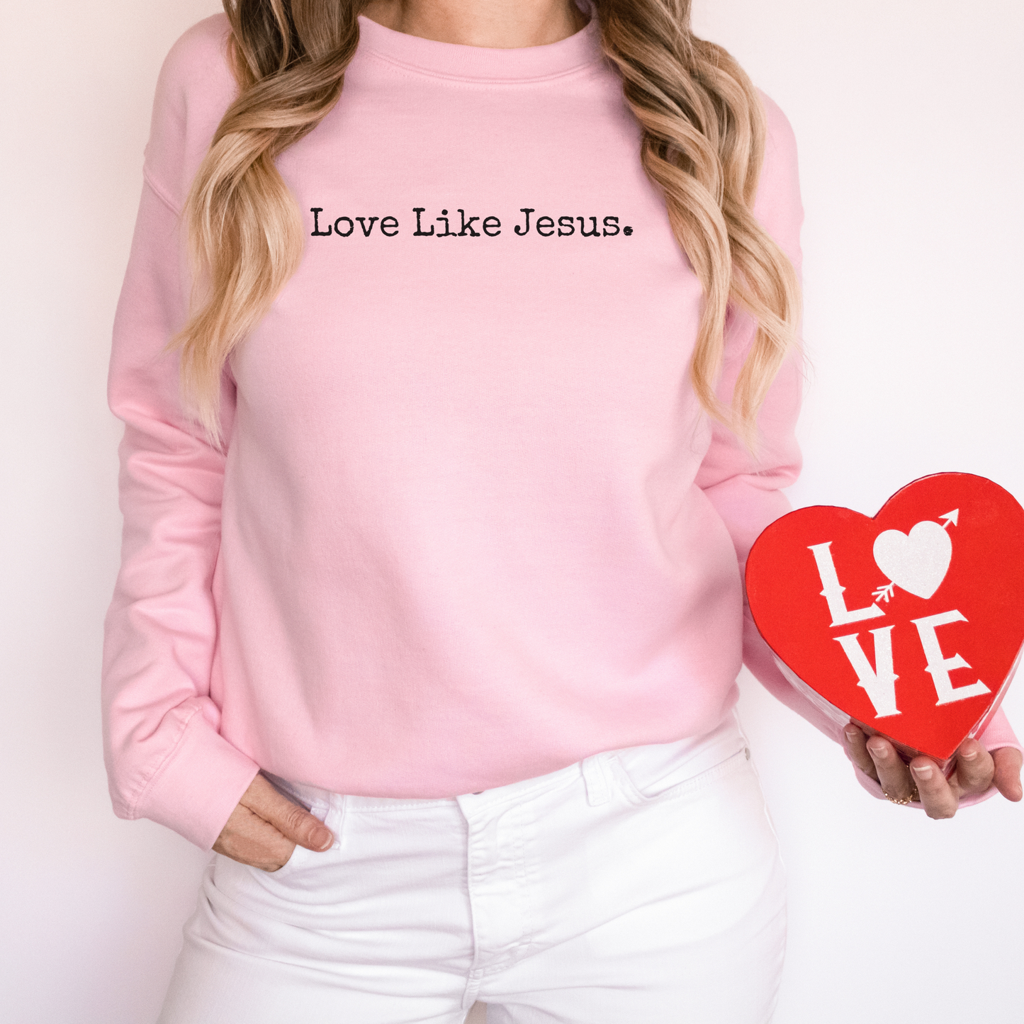 Love Like Jesus Graphic Sweatshirt Women's