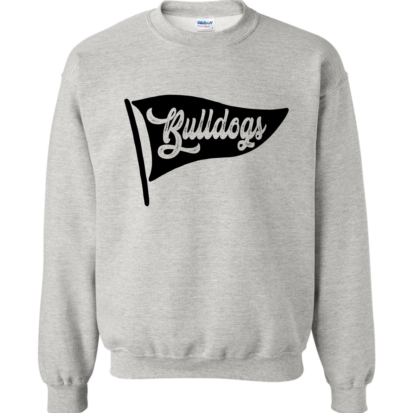 Bulldog Sweatshirt Pennant Flag