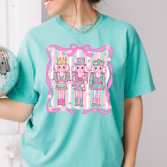 Coquette striped nutcracker trio tshirt