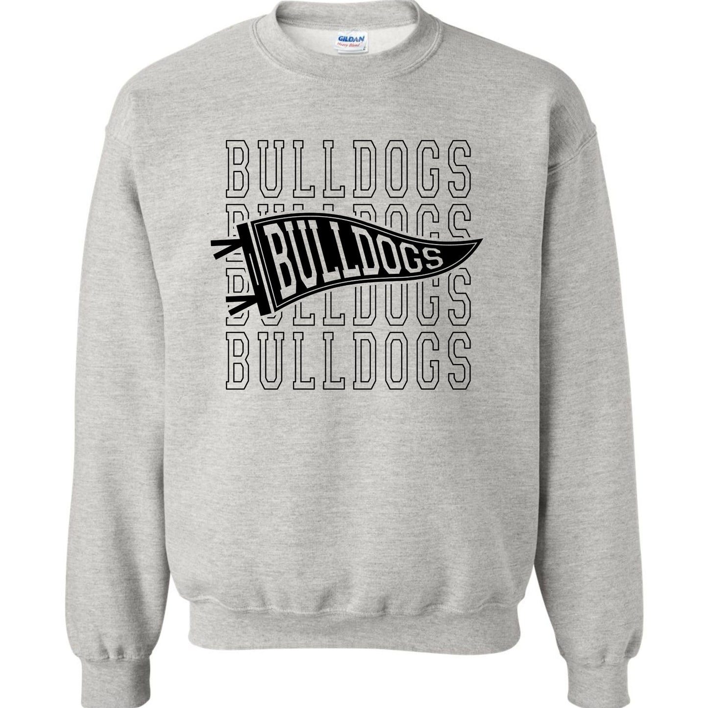 Bulldogs Bulldogs Bulldogs Pennant Sweatshirt