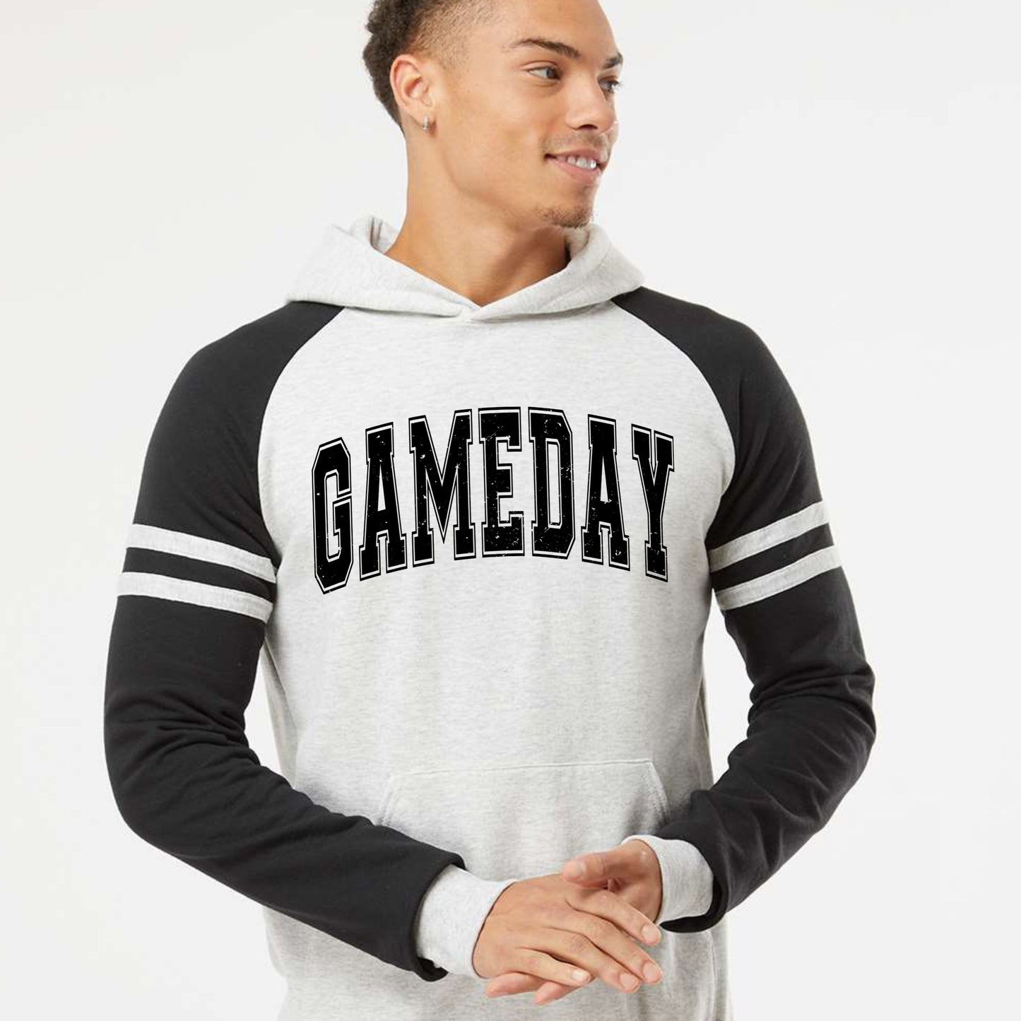 Game Day Striped Sports Hoodie